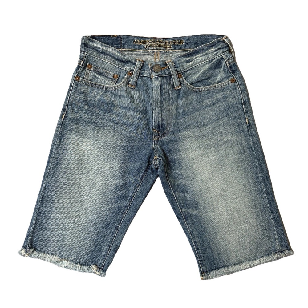 American Eagle Outfitters Denim Shorts Women 26‎ Distressed Raw Hem